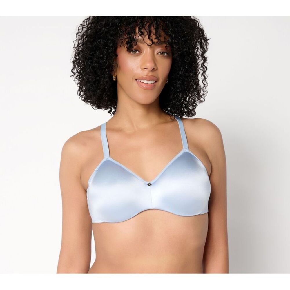 Gloria Vanderbilt Women's Bra Sz 40B Breezies Invisible Comfort Blue A679212